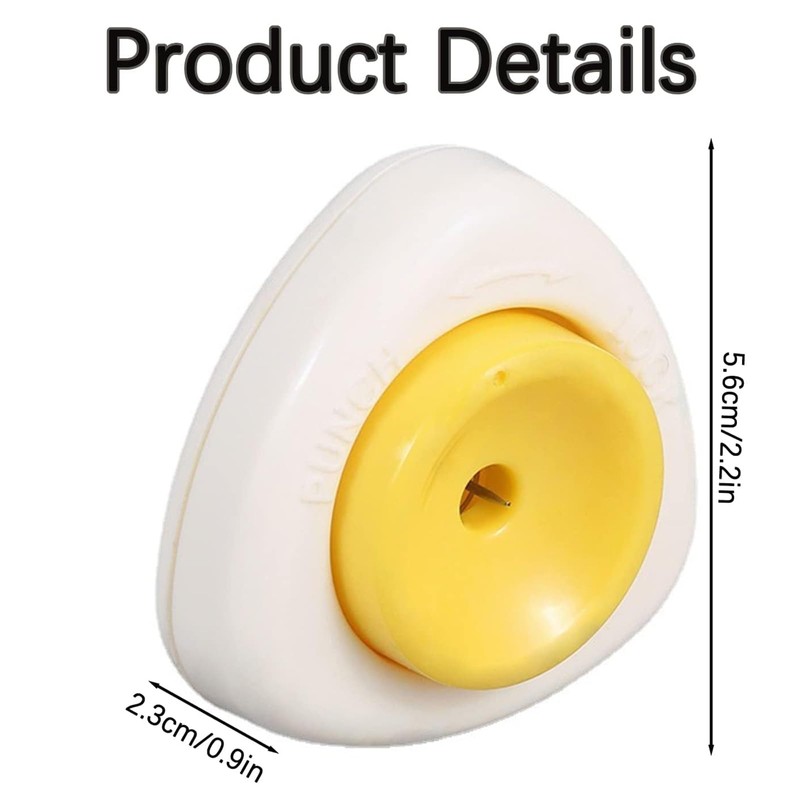 Egg Pricker for Boiled Eggs, Semi-Automatic Egg Piercer Pricker Pinhole