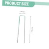 Levemolo 25 Sets U Shaped Ground Stakes with Gaskets for