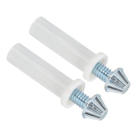 PATIKIL Bifold Door Hardware, 2Pcs 0.6 Inch Bi-Fold Door Bottom Pivot Bifold Closet Door Hardware Repair Part Kit for Folding Closet Sliding Door, White