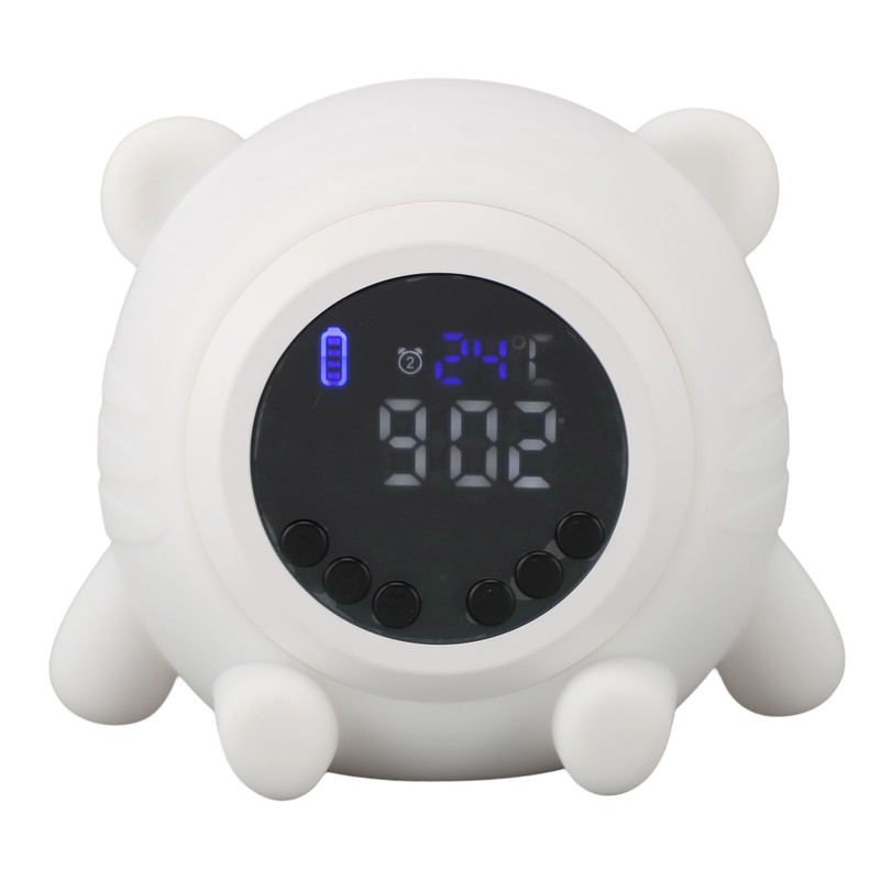 White Noise Alarm Clock Digital Rechargeable Bluetooth Alarm Clock 17