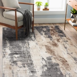 LUXE WEAVERS Euston Gray 2 x 3 Abstract Modern Area Rug 7681