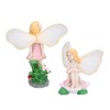 4Pcs Flower Fairies Figurines Statue Garden Home Ornament Resin Model