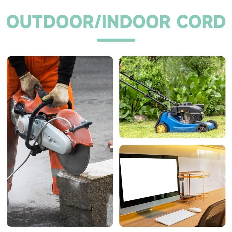 FNXPOW 25 Ft Outdoor Extension Cord - 12/3 SJTW Heavy