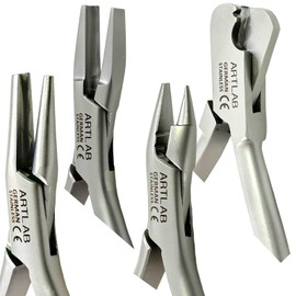 Metal Forming Kit of 4 Pliers | Wire Bending, for Forming Loops, Curves, Rings, Angles, and More. Hobby Wires, Jewelry Wire Bending Tools | Made of German Stainless Steel