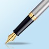 Waterman Hémisphère Fountain Pen | Stainless Steel with 23k Gold