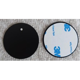 Metal Plates for Magnetic Phone Mount - Premium 2pcs Uni Strong Adhesive Sticker (Round or Rectangular) (2 Round 1.5" x 1.5")