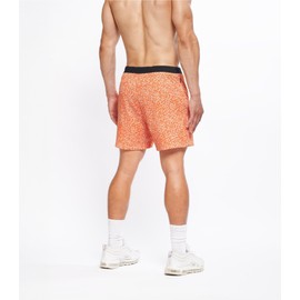 YOGA CROW 5" Men's Yoga Shorts – Mens Athletic Shorts with Zipper Pockets, Breathable Liner, Mens Running Shorts, Hot Yoga - Desert Orange/MD