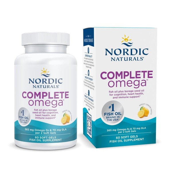 Nordic Naturals Complete Omega, Lemon Flavor - 60 Soft Gels