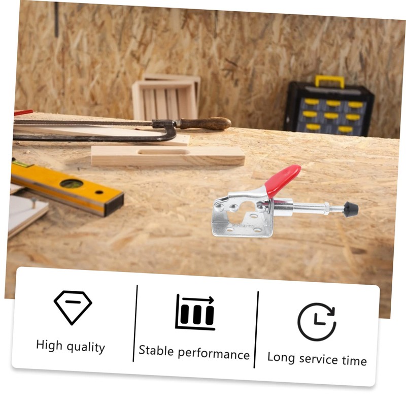 LALAFINA 4Pcs Toggle Clamp Durable Push Pull Clips for Quick