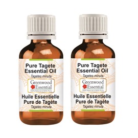Greenwood Essential Pure Tagete Essential Oil (Tagetes minuta) Steam Distilled 100ml X 2 (6.76 oz)