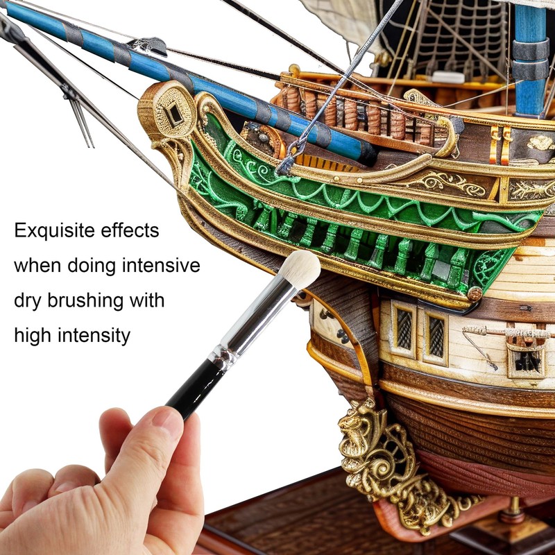 Himmlfel Dry brush Set，3 Size Dry Brush Miniature Painting，Professional Dry