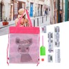 Backpack Bag WearResistant Large Capacity Rhinestones Painting with Drawstring Home