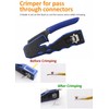 RJ45 Crimp Tool, Pass Through Ethernet Crimping Tool for Cat5,