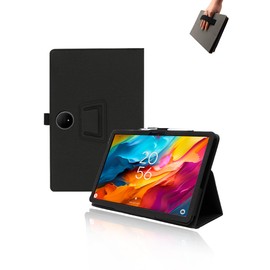 Case for TCL NXTPAPER 14 14.3” 2.4K Screen Android 14 Tablet,UYRUREL Leather Slim Folding Stand Cover with Hand Strap Magnet for Men Women Full Protection,Black.