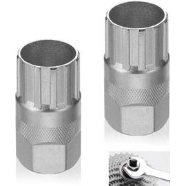 Pack of 2 compatible with Sunrace, cassette puller, polartreehome bicycle cassette tool, cog puller, tool for removing cassettes and pinions, for 6, 7, 8, 9, 10, 11 speed freewheel
