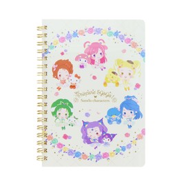 Sunstar Stationery Sanrio Character Notebook, Ring Notebook, B6, Yes! Pretty Cure 5GoGo! x Sanrio Characters B S2642832