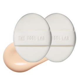 THE TOOL LAB Esponja De Maquillaje De Larga Duración(Tipo Aireado Ovalada)- Esponja De Maquillaje Coreana Olive Young Para Base Líquida Cojín Colorete 100% Rubycell Puro Para Una Adherencia