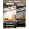 EZVALO 5 Pack Under Cabinet Lighting, Rechargeable Motion Sensor Light,