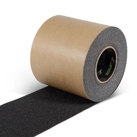 Gator Grip® 6 Inch x 60 Ft Anti-Slip Adhesive Tape, 60 Grit, Indoor/Outdoor, for Stairs, Docks, Boats & Ramps, Black, SG3106B