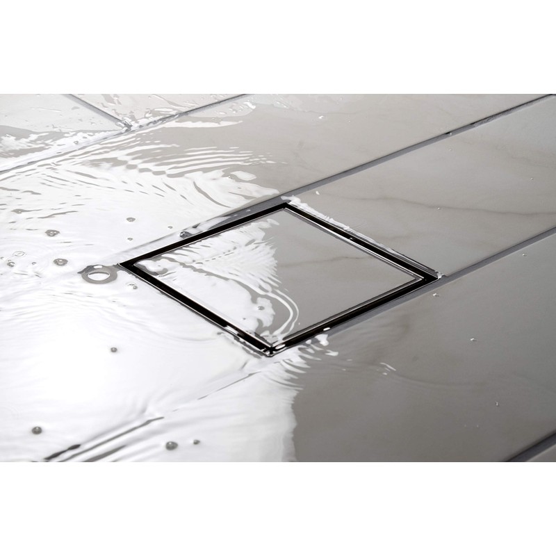 Designline 4 in. x 4 in. Square Drain Tile-in Grate