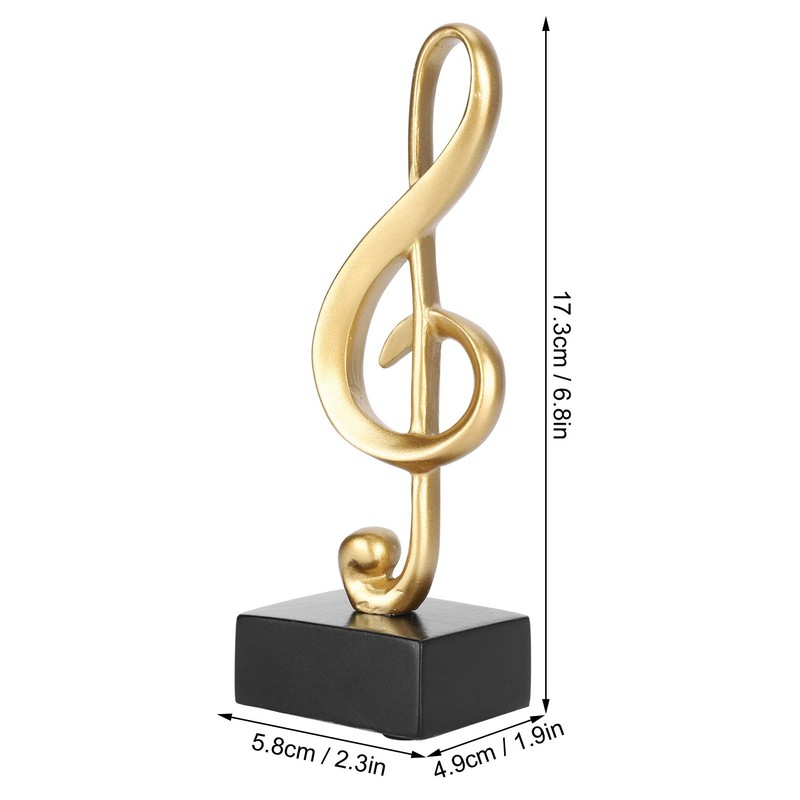 Hapivida Modern Decorative Sculptures, Music Note Statue, Music Figures, Sculpture,