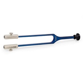 Rydel Seiffer Tuning Fork with Base c128/C64 | Colour Deluxe | Made of Titanium Coated Stainless Steel | Colour: Blue
