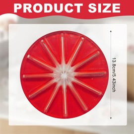 Frullatore per frusta, raschietto paraspruzzi per frusta a 6 fili, accessori ABS, compatibile con KitchenAid, altri frullatori, accessori da forno per una miscelazione pulita (rosso)