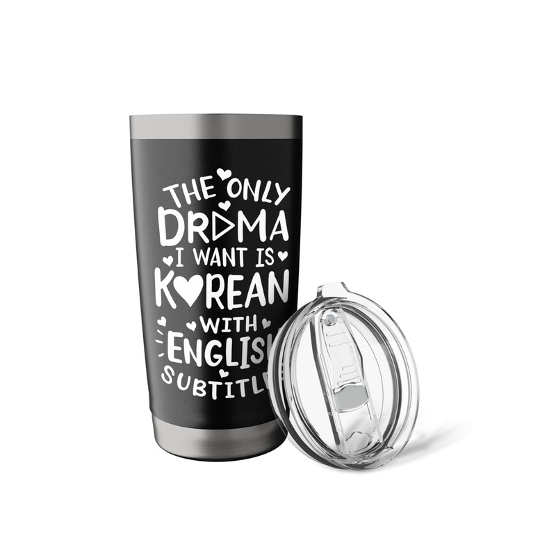 Korean Drama English Subtitle K-Drama Fans Stainless Steel Insulated Tumbler