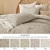 Litanika King Size Comforter Set Oatmeal, 3 Piece Boho Tufted