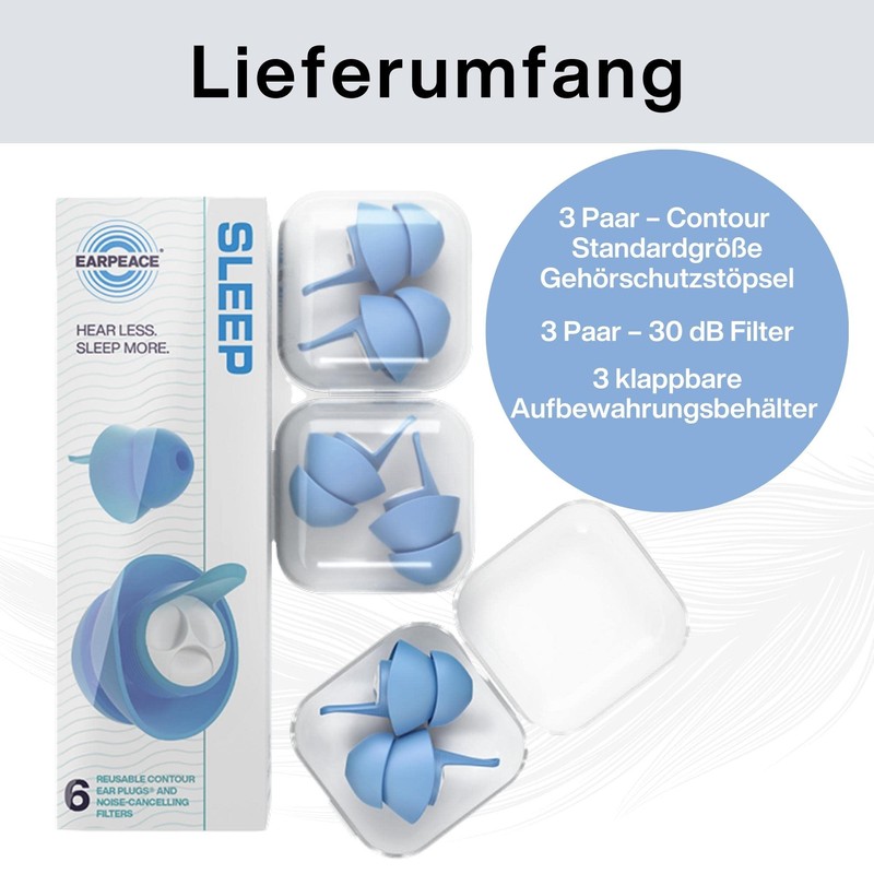 EarPeace Sleep Ear Plugs for Sleeping - Ultra Comfortable Ear