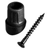 Myard 3/4" Anti-UV Black Baluster Connectors 100pcs for 50 Round
