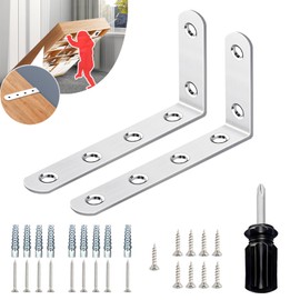 Furniture Anchors, Anti Tip Furniture Wall Anchor for Baby Proofing, Prevent Falling Furniture (Sturdy 2 Items)