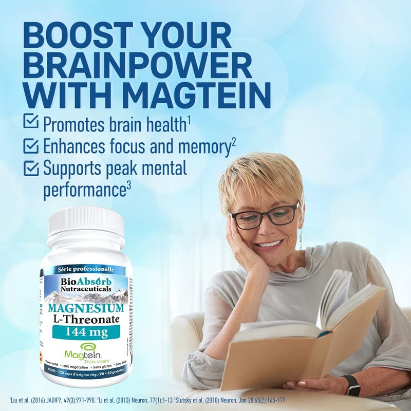 Magnesium L-Threonate - Magtein. 2,000 mg w/ 144 mg of