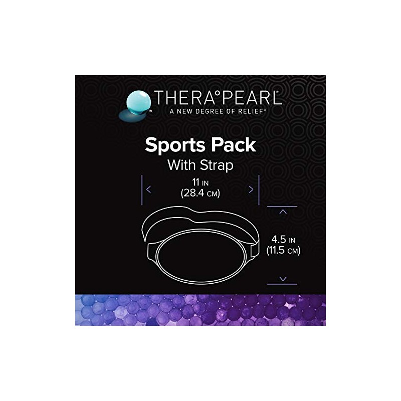 TheraPearl-14070 Color Changing Reusable Hot Cold Pack with Strap, Sports