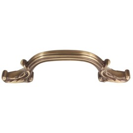 Alno Inc Ornate Pull Size: 4", Finish: Unlacquered Brass