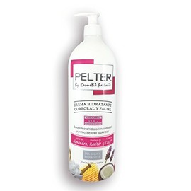 Crema Pelter Hidratante Corporal y Facial con Aceite de Almendras, Manteca de Karité y Aceite de Coco Orgánico 1 lt