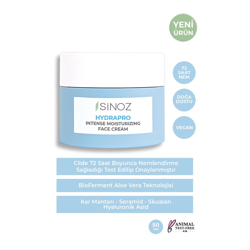 Sinoz,Hydrapro Intense Moisturizing Face Cream,50 ml