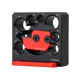 KETIPED Adjustable Drill Milling Dowel Round Rod Auxiliary Tool with Carbide Blade, Electric Drill Milling Cylindrical Woodworking Tool Dowel Maker Jig with 8/9/10/12/15/16/18/20mm Holes,035B