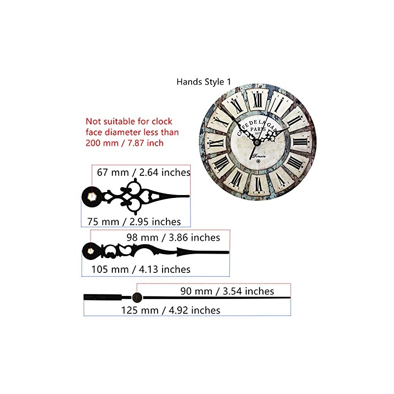 TIKROUND Youngtown 12888 Snap in Type 4.5mm Hour Shaft Length