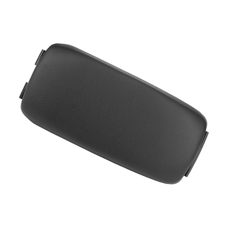 Car Black Leather Center Console Armrest Lid Cover for A3