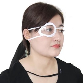 2 Pack Cataract Surgery Eye Patch Covered Edge Eye Shield Patch for Eye Surgery Recovery Covering Breathable After Surgery Eye Protection Clear Patch