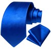 DiBanGu Solid Tie - Conjunto de corbata y pañuelo de