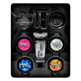Coarse Cosmetic Glitter Shaker Box Set Fixing Gel Festival Glitter Unicorn PaintGlow