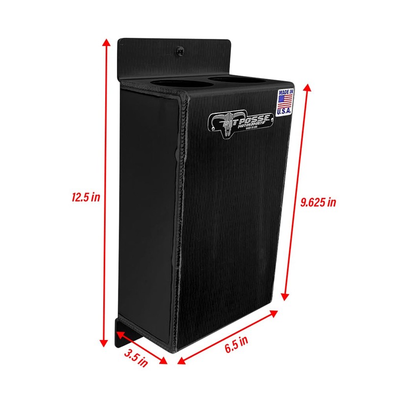Pit Posse 468BK Co2 Carbon Dioxide Bottle Rack Aluminum Trailer