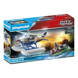 Playmobil Figura Armable Playmobil City Action 70779 Policía Hidroavión 33 Piezas 3+