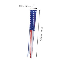Mipcase 1Pc Outdoor Windsock Flag American Wind Direction Decoration for Festivals Courtyards and Gardens Vibrant Hanging Flag Decor for Events and Atmosphere