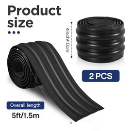 Deekin 2 Pcs Kayak Keel Guard for Fiberglass 4" Width Boat Kayak Aluminum Boat Prevent Damage Self Installation Accessories for Fiberless Boats Inflatable Boats(59 x 4 Inch,Black)
