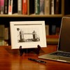 Brown Wooden Display Stand Plate Holder Easels, 4Pcs Wooden Display