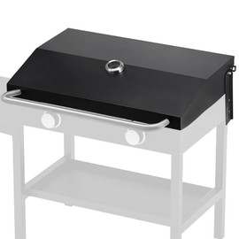 Criditpid Hard Cover Hood for Blackstone 28 inch Griddle Lid with Rear Grease System, Blackstone Hood 28 Inch Hard Top Lid with Handle, Black