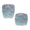 Xorudoydet Blue Cherry Blossom Print Office Chair Seat Cover, Spandex